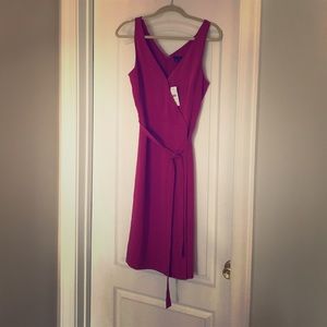 Ann Taylor Wrap Pink Dress